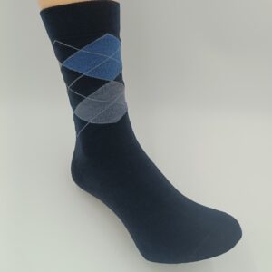 Polskie skarpety bawełniane granatowe caro