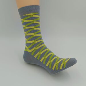 Polskie skarpety szare w tasiemki