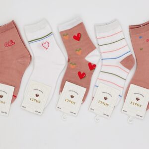 SKARPETY BAWEŁNIANE DAMSKIE SO&LI 5 PAR