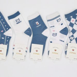 SKARPETY BAWEŁNIANE DAMSKIE SO&LI 5 PAR