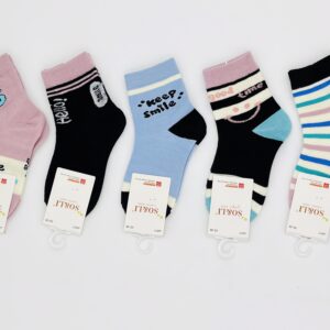 SKARPETKI BAWEŁNIANE DZIEWCZĘCE SO&LI 5 PAR